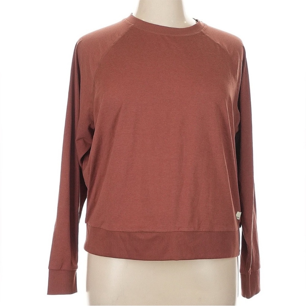 Vuori Women's Crew Neck Sweater - Dusty Rose - Picture 4 of 9